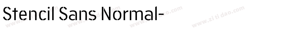 Stencil Sans Normal字体转换